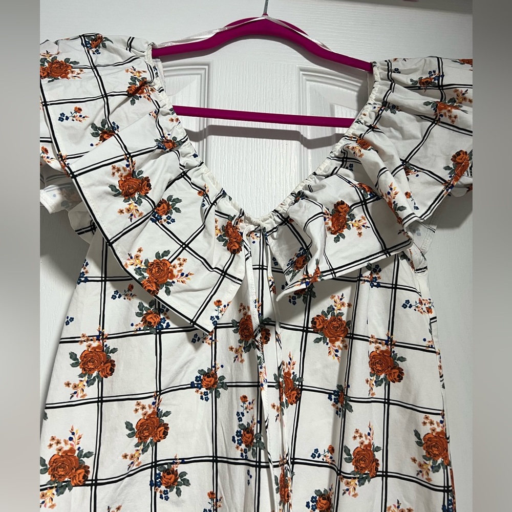 Zara Floral Ruffle Dress - Picture 4 of 6